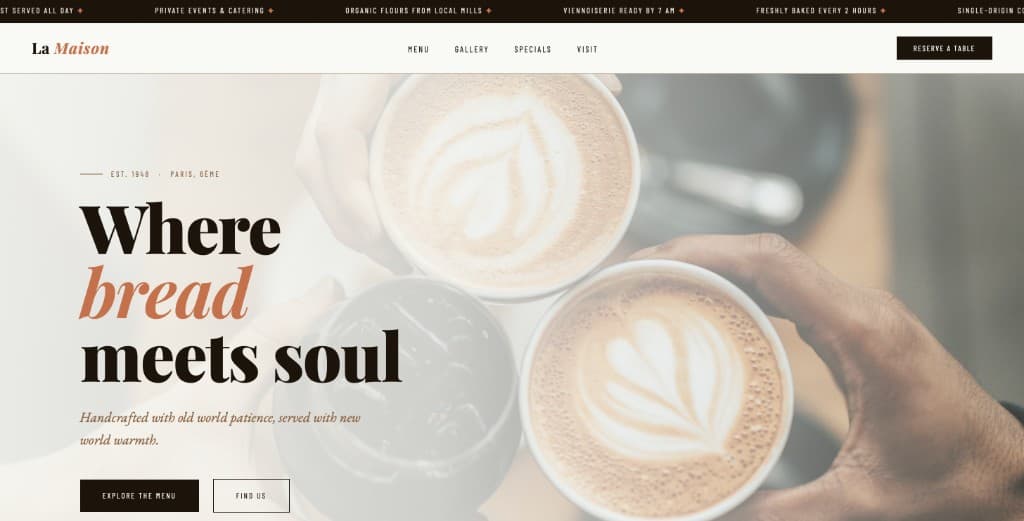 Cafe concept V2 preview
